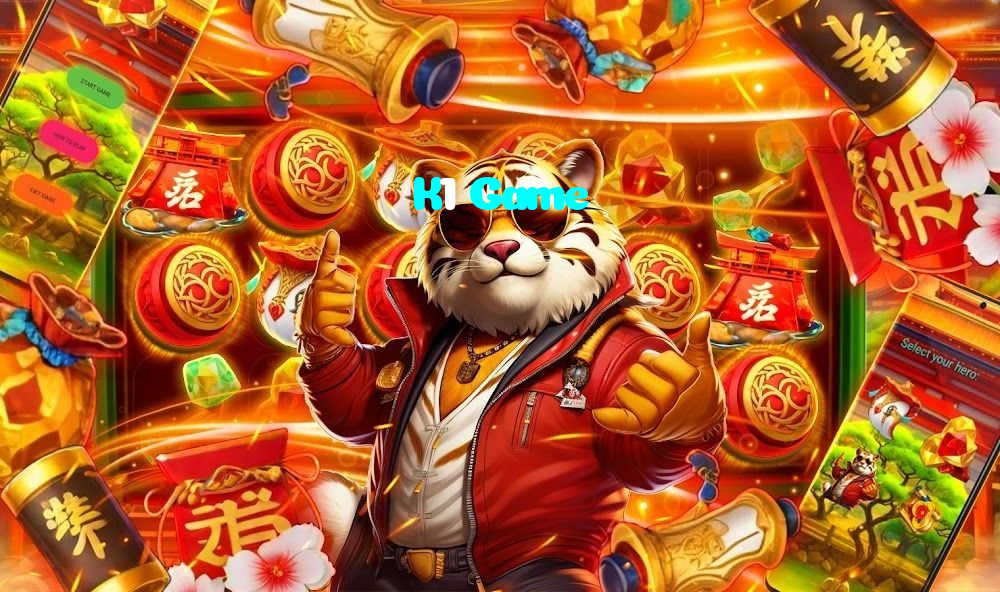 K1 Game casino presented on mobile device in Pakistan with slots and live games
